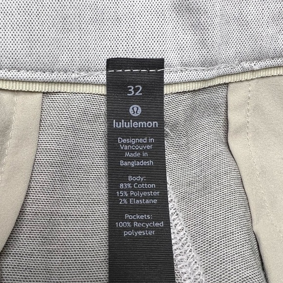 Lululemon Commission Relaxed Fit Short 11” Qwick Oxford Size 32 (White) - Picture 12 of 13